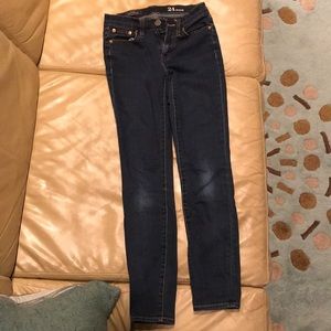 JCREW toothpick dark indigo skinny jeans